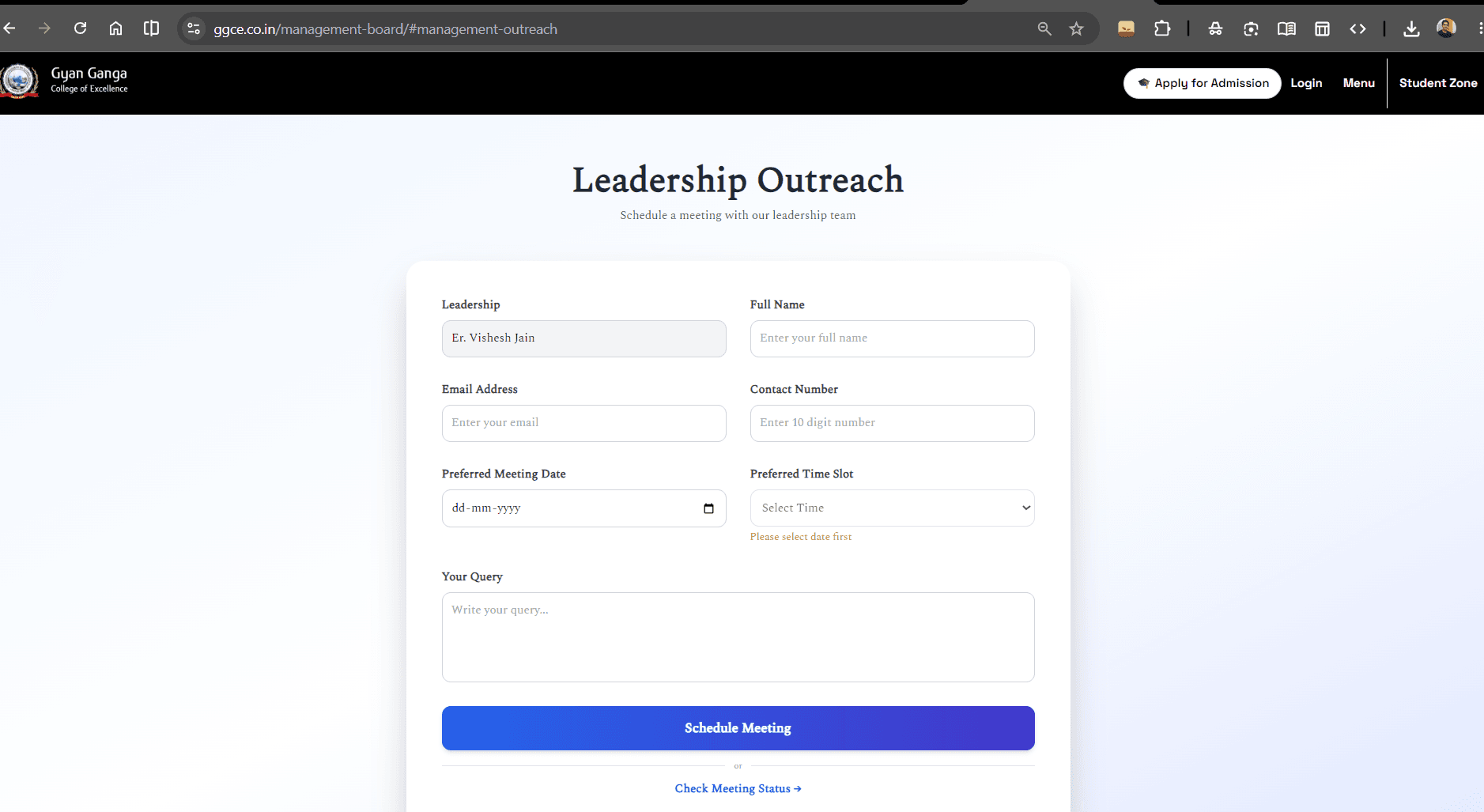 Leadership Meeting System screenshot 1