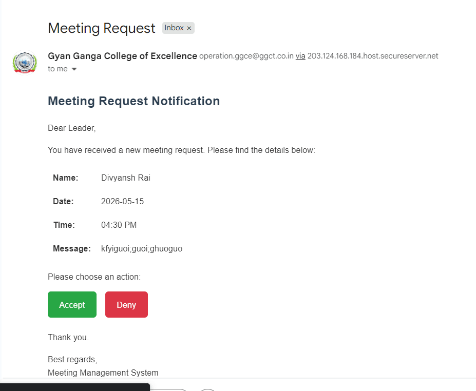 Leadership Meeting System screenshot 3